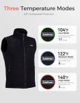 Heated Vest Women with 12000mAh Battery Pack, Soft Fleece Electric Vest with 9 Heating Zones, Smart Lightweight Heated Jacket Indoor Outdoor Work, Hiking, Camp, Cycling, Hunting, Ski