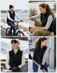 Heated Vest Women with 12000mAh Battery Pack, Soft Fleece Electric Vest with 9 Heating Zones, Smart Lightweight Heated Jacket Indoor Outdoor Work, Hiking, Camp, Cycling, Hunting, Ski