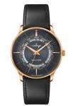 Junghans Meister Worldtimer 40.4mm Gray Dial Leather Band Watch 27/5013.01