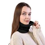 Men Women Electric Heated Beanie Skull Caps Olders 2 in 1 USB Heating Knitted Cap Neckerchief Winter Running Camping Cycling Ski Heat Hat Head Neck Warmer Heater Wrap Black