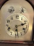 Antique Junghans Chime Mahogany Mantle Clock w/ Key for parts/ repair