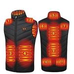 Heated Vest USB Electric Heated Vest Heating Jacket Winter Vests for Outdoor Motorcycle Camping Fishing Skiing