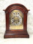 Antique Junghans 3 Wind Mantel Clock Westminster Chimes Rounded Top Case Runs?
