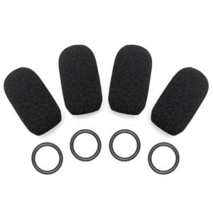 Voarmaks 4 Pack Foam Mic Cover & O-Ring Kit Compatible with Audeze Maxwell,Astro A50/A40 TR, Corsair Virtuoso LE/Void Pro,Razer Blackshark,Antlion Modmic Microphone, Noise Reduction