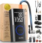 OlarHike Tire Inflator Portable Air Compressor, Smart Dual Hose System, 160PSI Auto Air Pump for Car Tires, Bike,Bicycle, Motorcycles,Electric Pump with LED Light & Digital Pressure Gauge