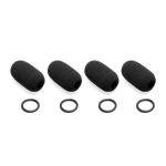 Voarmaks 4 Pack Foam Mic Cover & O-Ring Kit Compatible with Audeze Maxwell,Astro A50/A40 TR, Corsair Virtuoso LE/Void Pro,Razer Blackshark,Antlion Modmic Microphone, Noise Reduction