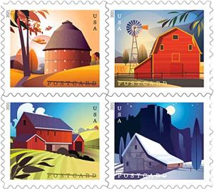 Barn Forever Stamps Roll - US American History