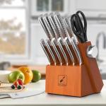 14-Piece High Carbon Stainless Steel Kitchen Knife Set