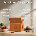 14-Piece High Carbon Stainless Steel Kitchen Knife Set