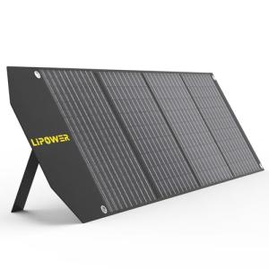 LIPOWER 100W Portable Solar Panel 18V, Foldable Solar Charger for Jackery/Anker/FlashFish/Bluetti/Goal Zero/Rockpals Power Station and with USB, Type-C PD Output