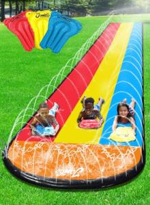 JAMBO XL Premium Backyard Water Slide with 3 Bodyboards