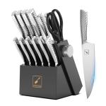 imarku 14PCS Knife Set with Block - Stainless Steel Kitchen Knives