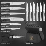 imarku 14PCS Knife Set with Block - Stainless Steel Kitchen Knives