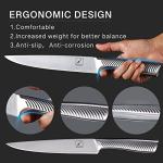 imarku 14PCS Knife Set with Block - Stainless Steel Kitchen Knives