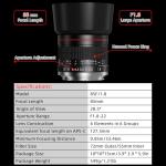Lightdow 85mm F1.8 Telephoto Lens for Nikon Mirrorless