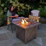 Endless Summer Brown Tabletop Propane Gas Fire Table