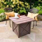 Endless Summer Brown Tabletop Propane Gas Fire Table