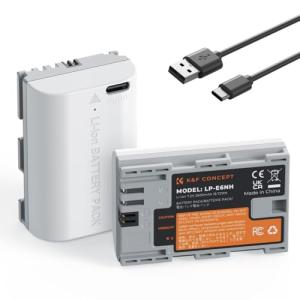 2-Pack LP-E6NH Battery for Canon EOS Cameras