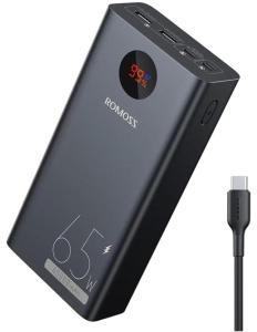 65W ROMOSS Power Bank for MacBook, Dell, iPhone