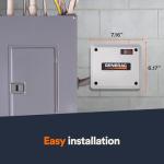 Generac 7000 50 Amp Load Manager - Efficient Load Prioritization and Wire-Free Technology for Reliable Power Management - Lock-Feature and LED Status Display for Convenient Operation - Gray