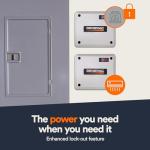 Generac 7000 50 Amp Load Manager - Efficient Load Prioritization and Wire-Free Technology for Reliable Power Management - Lock-Feature and LED Status Display for Convenient Operation - Gray