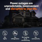Generac Guardian 22kW Home Standby Generator with 200 Amp Transfer Switch - Automatic Whole House Backup Power for Storms, Emergencies, and Outages, WiFi Enabled, Runs on Natural Gas or Liquid Propane