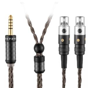 SYRNARN 4.4mm Balanced Headphone Cable Compatible with AUDEZE LCX-X LCD-XC LCD2 LCD3 LCD4 - MEZE Empyrean, Elite, Empyrean 16 Core Replacement Cord (with 4.4mm Balanced, 1.5Meters/5ft)