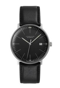 Junghans Max Bill Automatic Black Dial & Leather Strap Men's Watch 27/4701.02