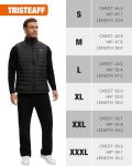 TRISTEAFF Heated Vest For Men With Battery Pack Included, Lightweight Quilted Warming Mens Heating Vests, Rechargeable Electric Down Puffer Gilet Jacket For Winter, Cycling