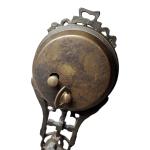 German Junghans Lady Diana Figural Swing Mantel Clock 11" Statue