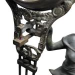 German Junghans Lady Diana Figural Swing Mantel Clock 11" Statue