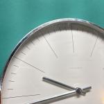 JUNGHANS 367 Max Bill Diameter 10” Wall Clock Quartz Some Scuffs On Rim