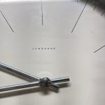 JUNGHANS 367 Max Bill Diameter 10” Wall Clock Quartz Some Scuffs On Rim