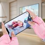 Heated Gloves for Women, Upgraded Smart Thermostatic Electric Heated Fingerless Gloves Rechargeable, Winter Hand Warmer for Work Cycling Skiing Outdoor Snow (Pink, one Size)