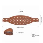 Voarmaks Wide Genuine Leather Headband Strap -Compatible with Audeze Maxwell Gaming Headset & Audeze MM-100 Professional Headphone,Premium Handcrafted, Durable, Comfortable, Cooler