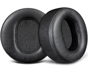 SOULWIT Replacement Earpads for Audeze LCD-2, LCD-2C, LCD-3, LCD-4, LCD-4Z, LCD-MX4, LCD-X, LCD-XC Headphones, Ear Pads Cushions with Soft Protein Leather and High-Density Memory Foam - Black