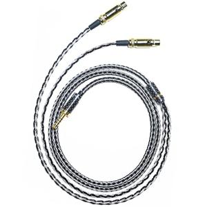 GUCraftsman 16 Strands 7N Single Crystal Copper/Silver Mixed Headphone Cable for AUDEZE LCD-X LCD-XC LCD2 LCD3 LCD4 LC5 LCD24 LCD-MX4 MM-500 MEZE Empyrean Elite Kennerton Thror Vali (4.4mm Plug)