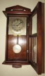 Antique German Junghans Wall Clock 8-Day, Time/Strike, Key-wind
