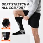 PEKWZIZ Heated Socks, 5V 6000mAh Rechargeable Heated Socks for Men Women, Electric Heated Socks with 4 Heating Levels for Outdoors Working Skating Skiing Hunting Hiking Cycling