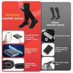 Heated Socks for Men Women, 8000mAh Rechargeable Battery Electric Heating Socks with APP Control Washable Winter Warm Socks for Foot Warmer Outdoor Fishing Hunting Ski Cycling Hiking Camping (X Large)