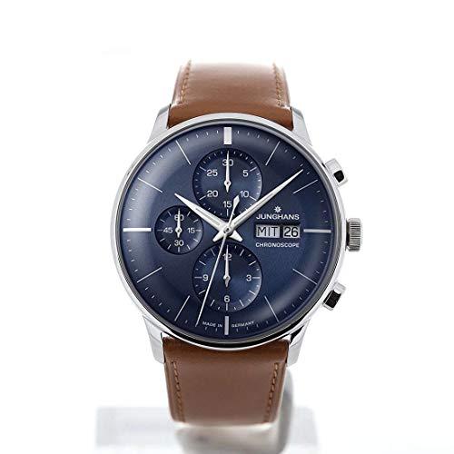 Junghans Meister Chronoscope Automatic Watch, J880.1, Blue, 027/4526.00