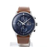 Junghans Meister Chronoscope Automatic Watch, J880.1, Blue, 027/4526.00