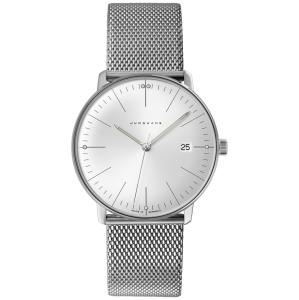 Junghans Max Bill Quartz 38mm Silver Dial Stainless Steel Watch 41/4463.46