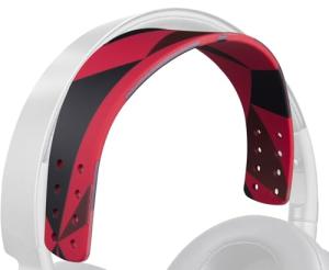 SOULWIT Silicone Headband Cover for Audeze Maxwell Headphones, Replacement Top Headstrap Pad Repair Part - Red Storm