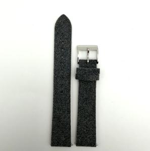 New Junghans Grey Max Bill 1913 17MM Leather Watch Strap