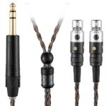SYRNARN 6.35mm Stereo Headphone Cable Compatible with AUDEZE LCX-X LCD-XC LCD2 LCD3 LCD4 - MEZE Empyrean, Elite, Empyrean 16 Core Replacement Cord (with 6.35mm Stereo, 1.5Meters/5ft)