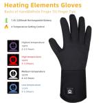 HEAT NICE Heated Glove Liners for Men Women, Rechargeable Battery Electric Heated Gloves, Winter Warm Glove Liners, Thin Gloves Riding Ski Snowboarding Hiking Cycling Hand Warmers (M/L)