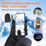 HEAT NICE Heated Glove Liners for Men Women, Rechargeable Battery Electric Heated Gloves, Winter Warm Glove Liners, Thin Gloves Riding Ski Snowboarding Hiking Cycling Hand Warmers (M/L)