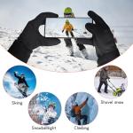 HEAT NICE Heated Glove Liners for Men Women, Rechargeable Battery Electric Heated Gloves, Winter Warm Glove Liners, Thin Gloves Riding Ski Snowboarding Hiking Cycling Hand Warmers (M/L)