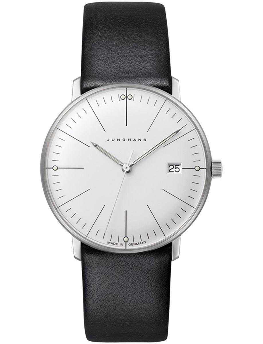 Junghans Max Bill Damen 32.7mm White Dial Leather Band Watch 47/4251.02